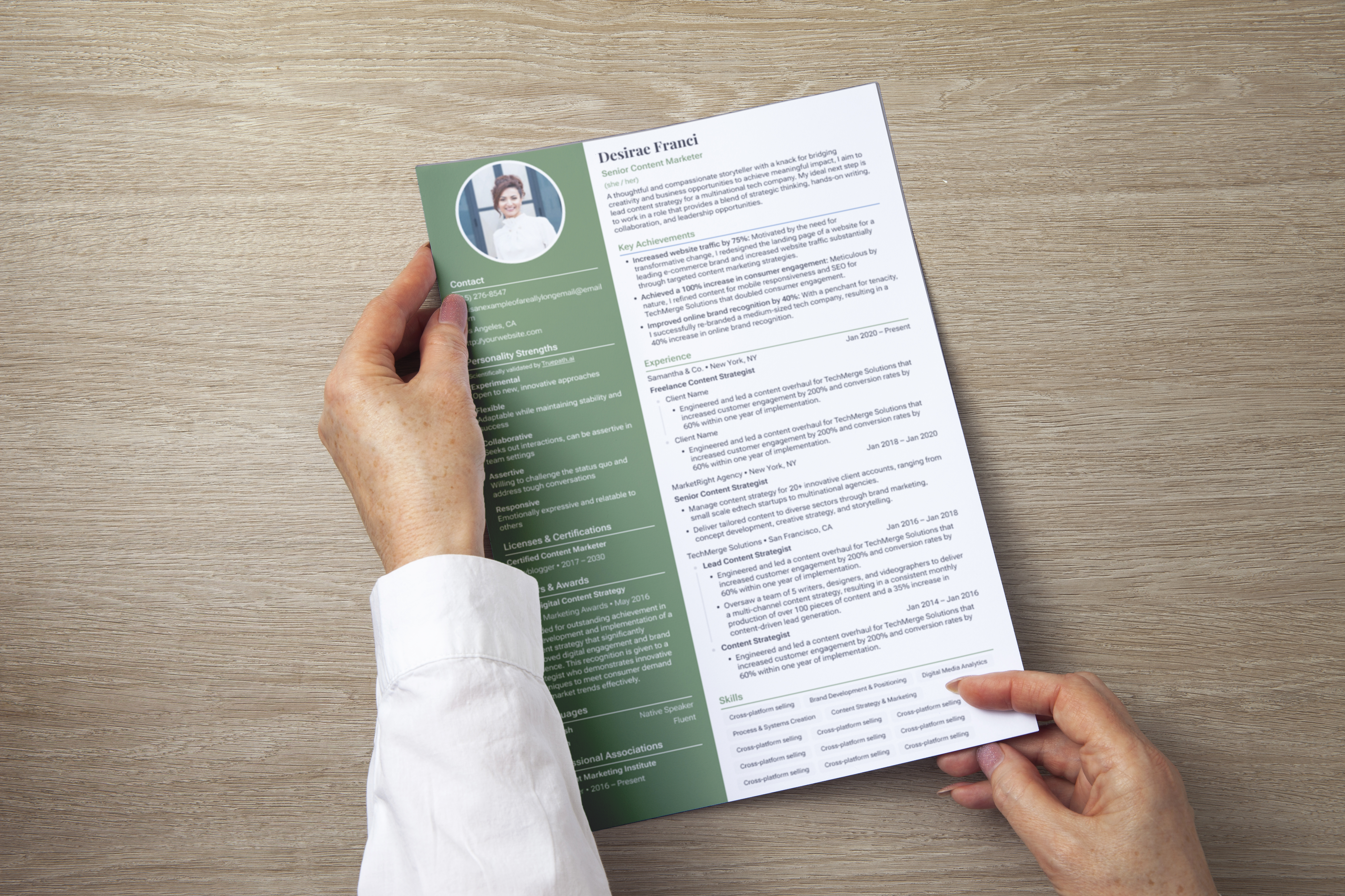 example of an attractive resume